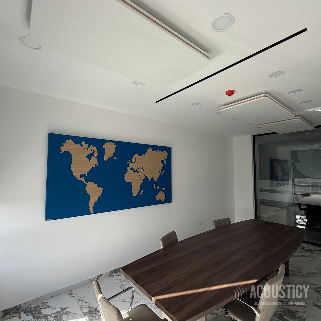 Custom World Map Acoustic Panel - Photo 5